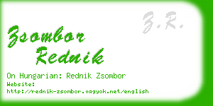 zsombor rednik business card